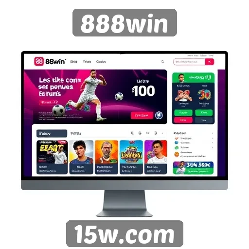Interface do site 888win é intuitiva e moderna
